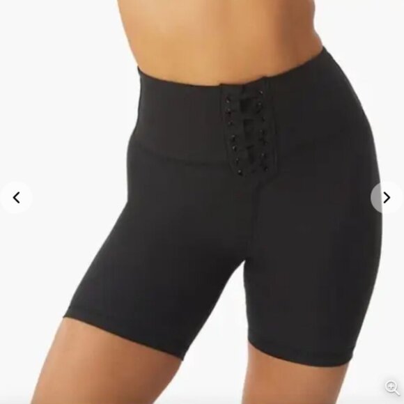 NWT Lace-Up Biker Shorts Black High Waist Goth Dark Fairy Revolve x WeWoreWhat - Picture 2 of 15